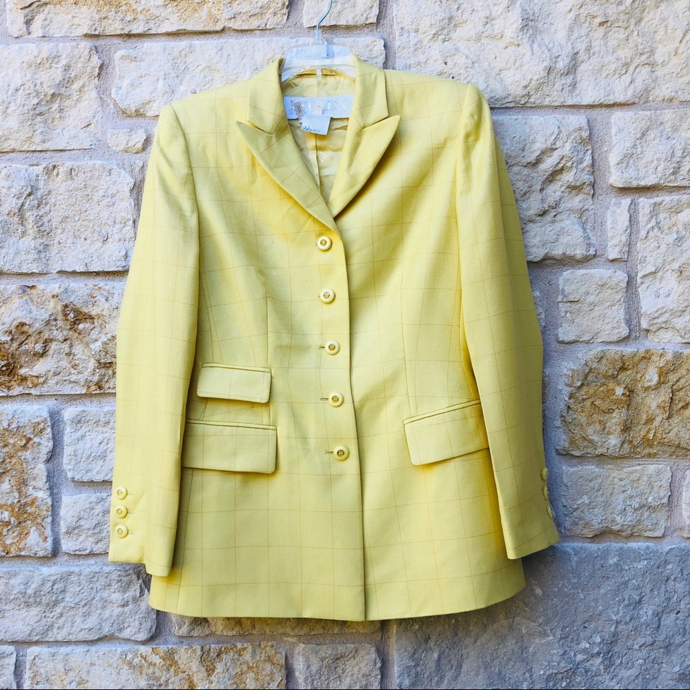 ESCADA Vintage Margaretha Ley Silk-Wool Blazer